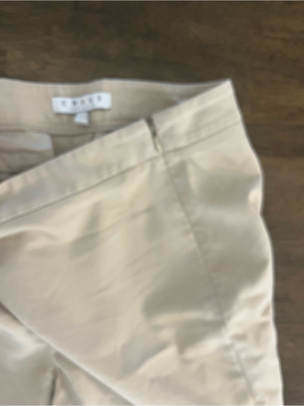Chaus New York Beige Straight-Leg Womens Pants Sz 14 Business Career Work Office - Picture 4 of 5